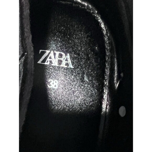ZARA New Women Pull Tab High Heel Ankle Boots Black Size US 7.5 EUR 38 1116/410 - Picture 11 of 14